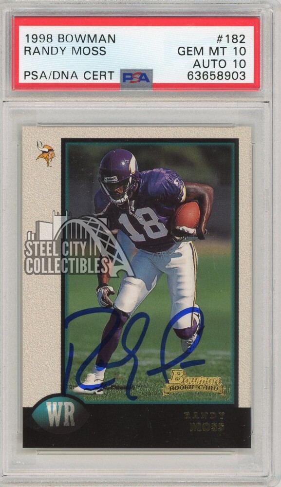 Randy Moss Bowman #182 Base