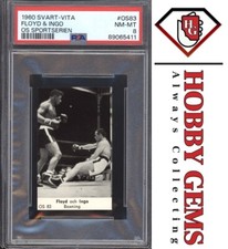 FLOYD PATTERSON & INGO PSA 8 1960 Svart-Vita OS Sportserien Boxing #OS83