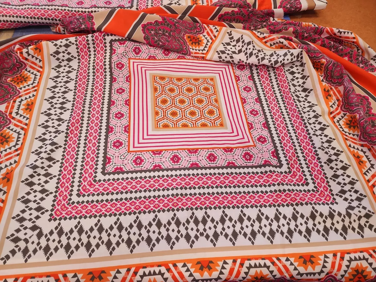 Scarf print fabric deals