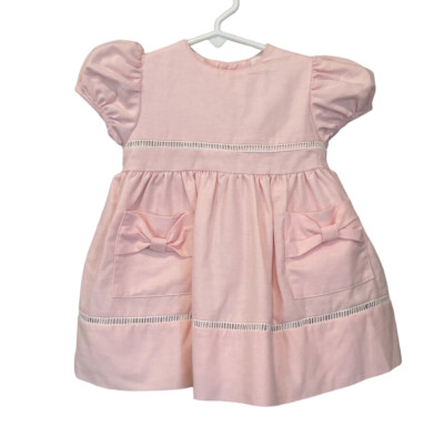 Peaches 'n Cream Dress Empire Waist Puff Short Sleeve 12 months pink Easter  | eBay