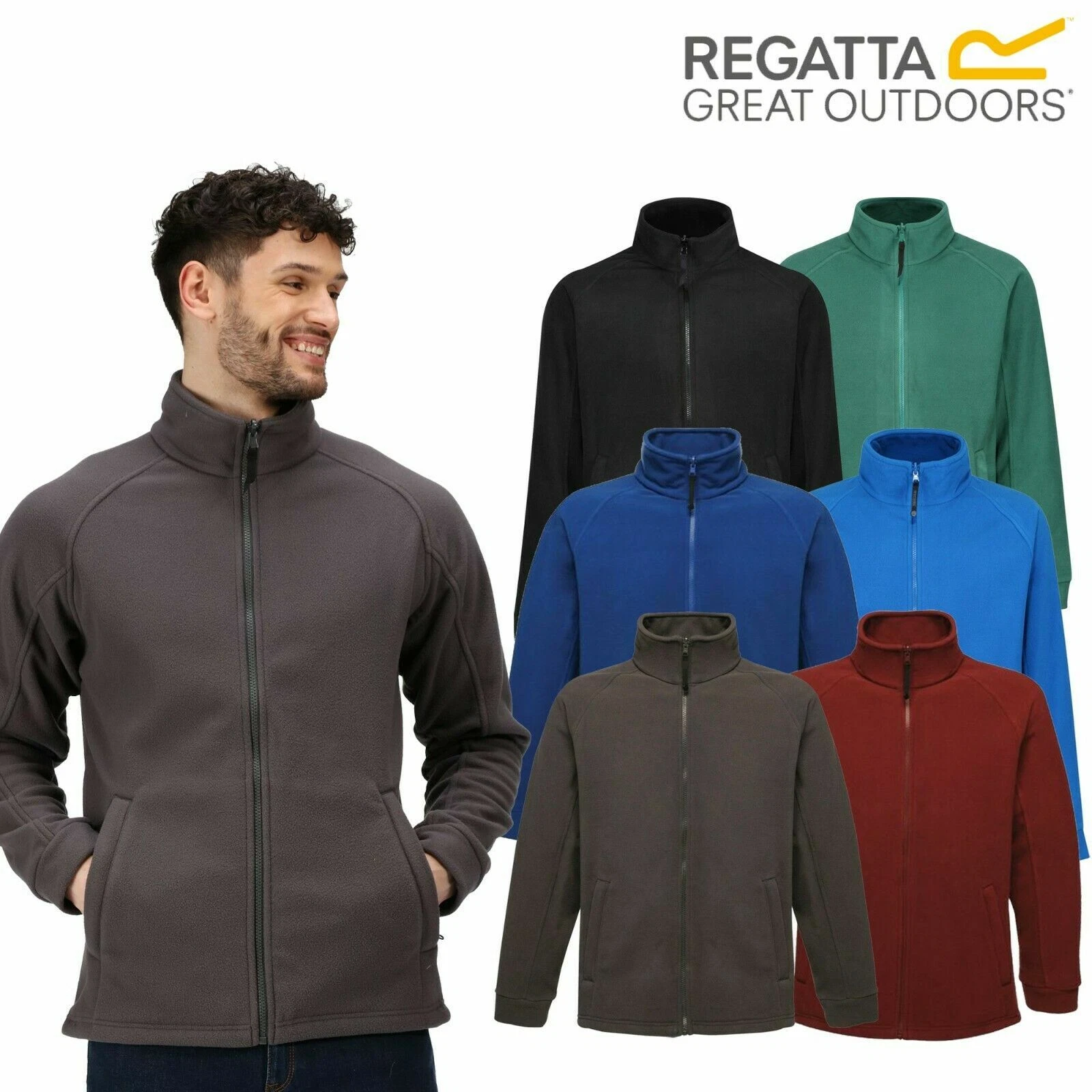 Regatta Mens Thor III Light Weight Micro Fleece Full Zip Quick Dry Top S-3XL
Opens in a new window o
