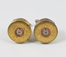 16 Gauge Shotgun Shell Cufflinks--Ammo Ammunition Bullet Skeet Shooting Hunting