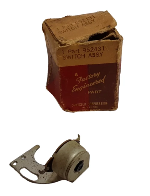 1941-1942 Dodge Chrysler Desoto Electric Wiper Motor Switch 952431 NOS - Image 2 of 4