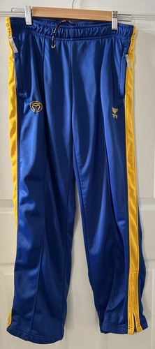 TYR blau gelb Trainingshose Damen Größe Small Polyester Training sportlich 90er