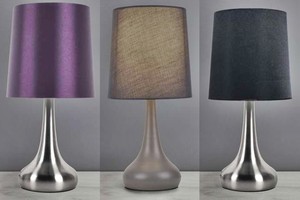 purple touch bedside lamps