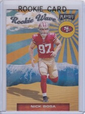 NICK BOSA ROOKIE CARD 2019 Playoff Wave SAN FRANCISCO 49ERS Football RC