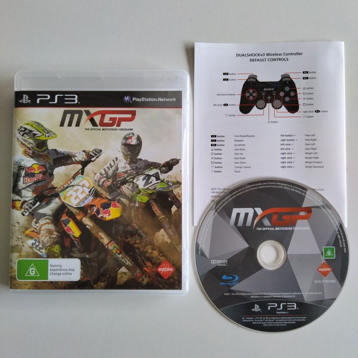 MXGP The Official Motocross Videogame PS3 Game AUS PAL Disc