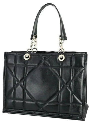 Sac fourre tout Dior Medium, cuir de veau Archi Cannage, noir à bandoulière M87210ZVJ M900