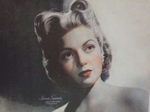 1940s - LANA TURNER 'in MGM Pictures" MOVIE PROMO 5x7 Photo/Litho Magazine(?) AD - Picture 2 of 8