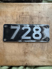 728 Devon General Tilling Group Bus Coach Fleet Number Chassis Plate Sign Badge