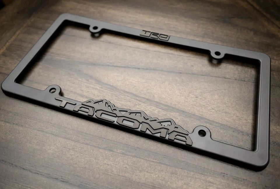 2 Blackout TRD-Tacoma-Custom-License-Plate-Frame-Toyota-Racing-Development-taco - Image 3 of 4