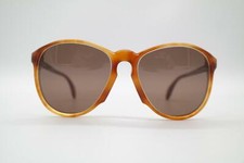 Vintage Silhouette 233 Brown Oval Sunglasses Glasses NOS
