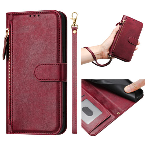 For TCL 503, Shockproof Multi-function Flip Leather Wallet Card Case Full Cover - Picture 7 of 21