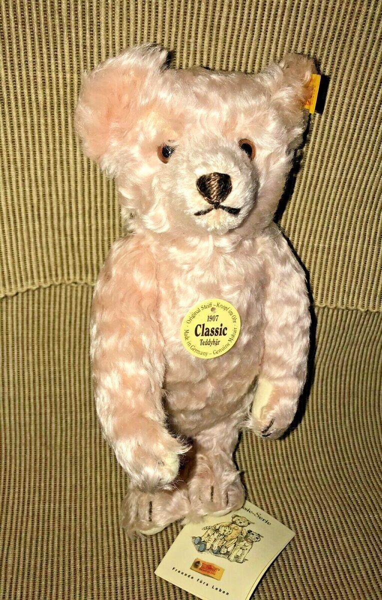 New Original Steiff Rose Genuine Mohair 1907 Classic Teddy New Original Steiff Rose Genuine Mohair 1907 Classic Teddy