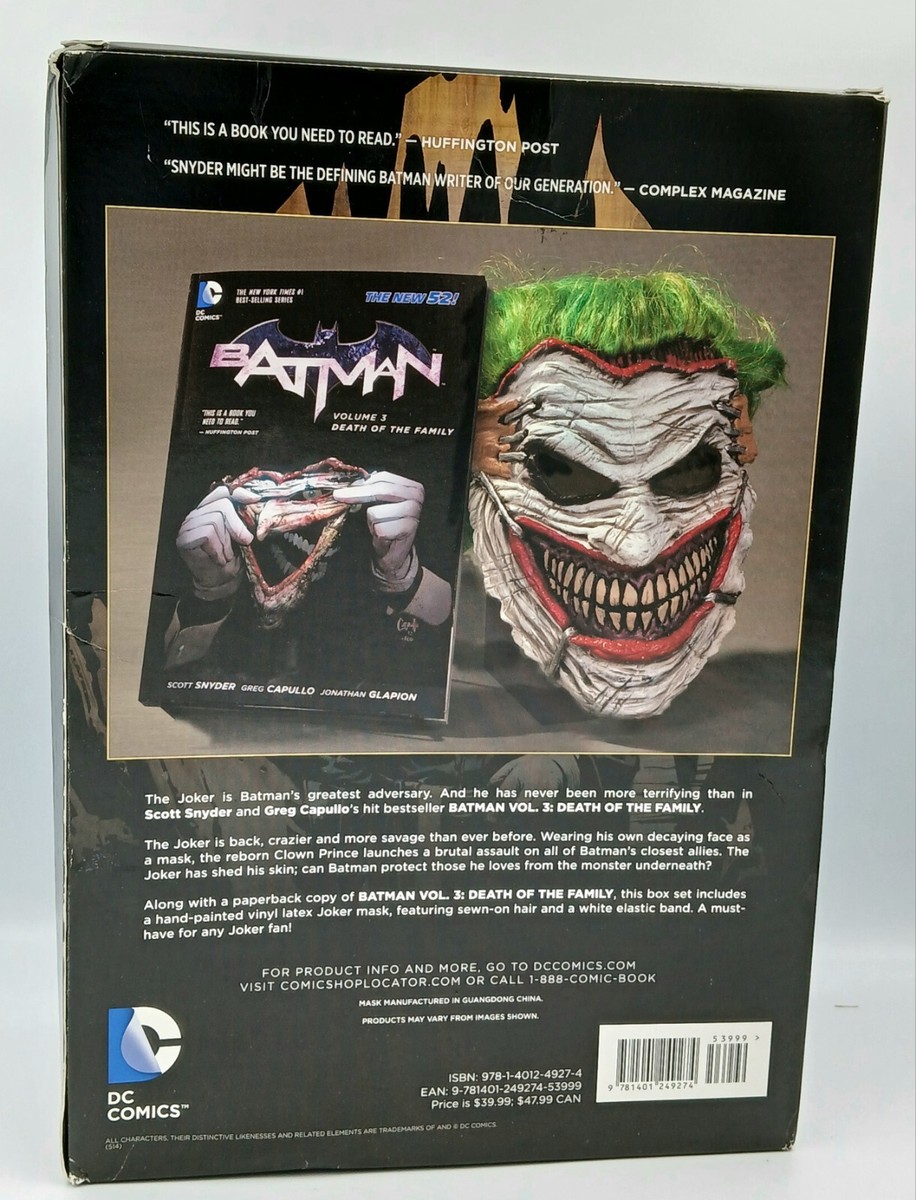 Batman: Death of the Family Book and Joker Mask Set by Scott