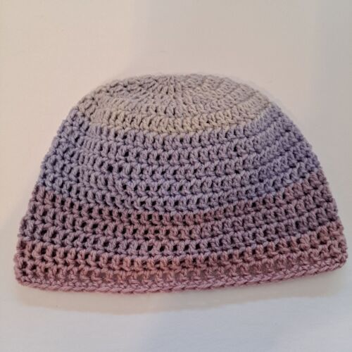 Handmade Crochet hat, beanie ombre hat, male, female, Purple, light Purple, Pink - Picture 3 of 3
