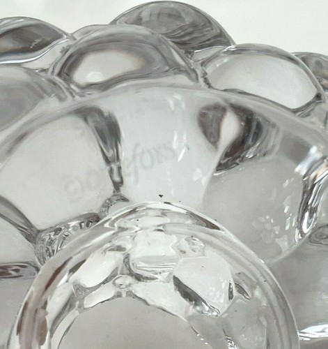 ORREFORS Crystal Raspberry 4 1/2" Votive Candle Holder - Picture 4 of 6
