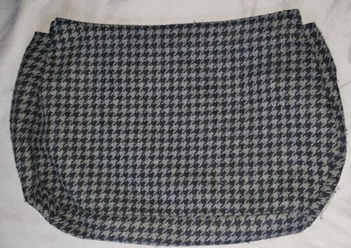 Thirty-One Mini Skirt Purse Grey Black Checkered Style Print  - Picture 1 of 3