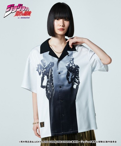 JOJO'S BIZARRE ADVENTURE x glamb Collab. Jean Pierre Polnareff Shirt from JAPAN - Picture 13 of 15