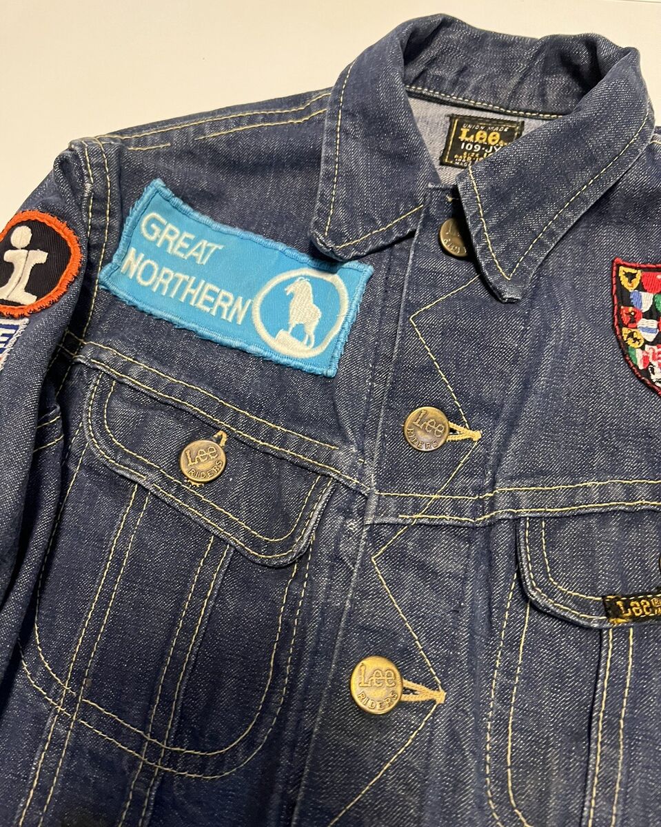 Vintage 50s 60s Lee 101-J Railroad Denim Jacket Biker Harley Vintage 50s 60s Lee 101-J Railroad Denim Jacket Biker Harley