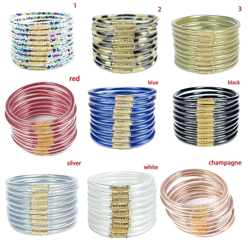 Champagne buddha bangles deals