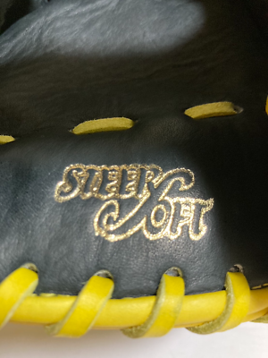 Mizuno Baseball Glove Leather Yellow For Softball Outfielder New