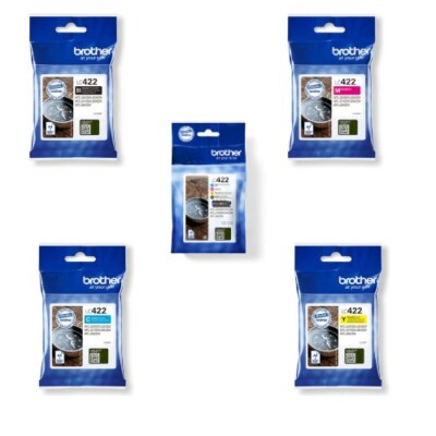 Brother LC422, Original CMYK / Multipack Tintenpatronen für MFC-J6540D J5740DW SET