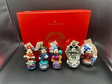 Set of 5 Christopher Radko Mickey's 70 Happy Years Deluxe Box 725 of 1928