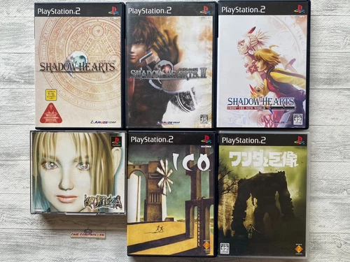 SONY PS 1 2 Koudelka & Shadow Hearts 1  2 & New World & ICO Colossus with Wanda