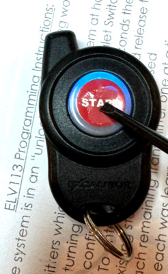 EXCALIBUR KEYLESS REMOTE Key FOB ELV113 OMEGA #113 car starter control RS-240-DP