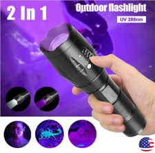 Super Bright 120000lm UV Torch Ultra Violet Flashlight Blacklight Light Lamp US