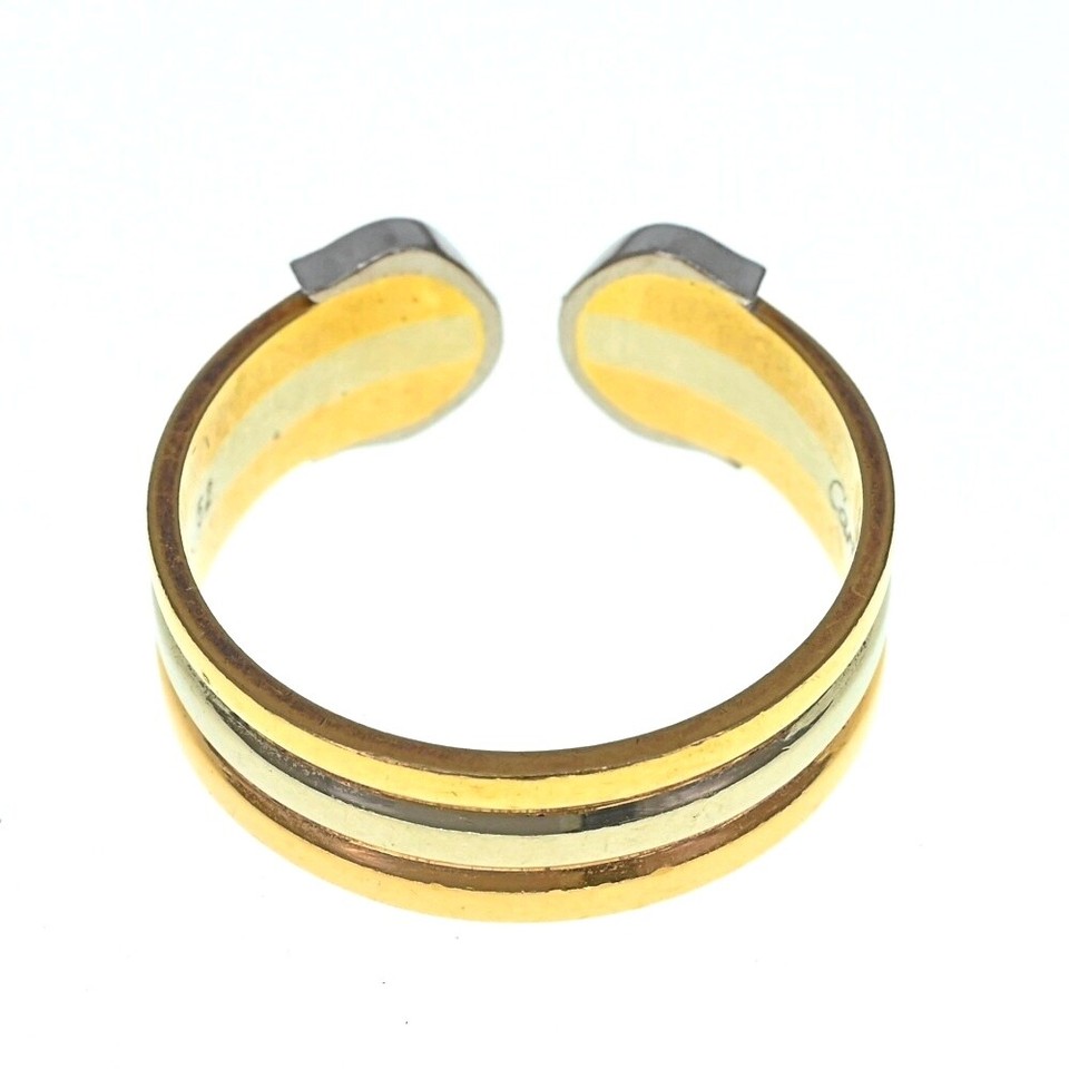 CARTIER 2C Diamond Ring Three color size52/JP12/US6 1/4 Ladies jewelry