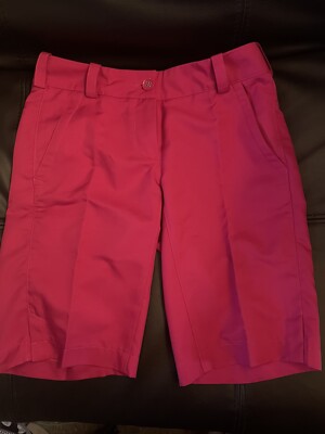 NikeGOLF Tour Performance Shorts HOT Pink Size 0 DRI-FIT Worn Once. Excellent