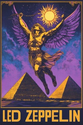 1976 LED ZEPPELIN POSTER WALL ART PRINT SWAN SONG EGYPT CONCERT