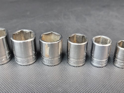 Snap on 12pc SAE 6pt 3/8"D Shallow Socket Set 1/4" - 1" - Picture 8 of 18