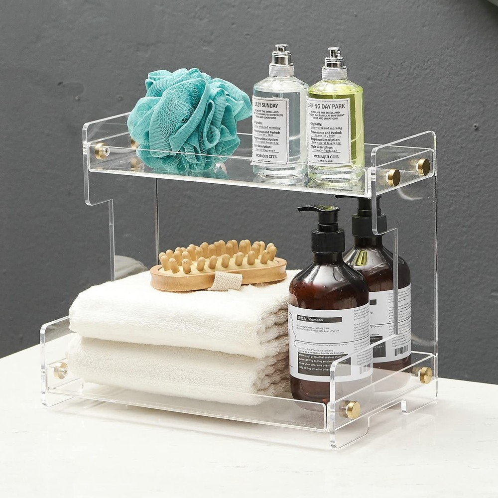 Bathroom Counter Organizer 2tier Bathroom Organizer Countertop Cosmetics Organiz