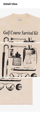 【MALBON GOLF】 [MALBON X MARKET] Survival Kit T-Shirt ■MAN Genuine Malbon Golf [MALBON X MARKET] Survival Kit T-Shirt