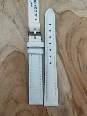 Armband 14mm Echtleder Made in Italian Weiß