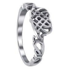 Love Heart Polished 925 Sterling Silver Ring