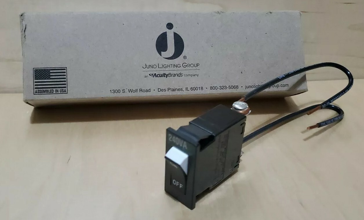 Juno Track Lighting TCL2BL Current Limiting Circuit Breaker 2A 240w