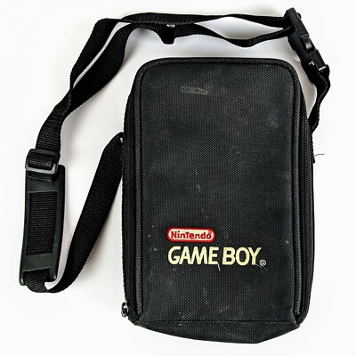 Vintage Nintendo Game Boy Carrying Case Bag Zippered Shoulder Strap 9''x6.5''