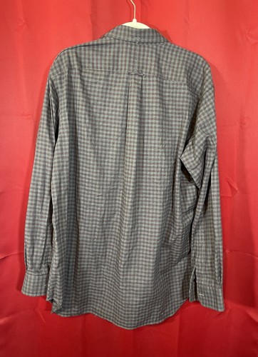 J. Press Shirt Men XL Extra Large Gray Purple Check Long Sleeve USA Made - Picture 2 of 4
