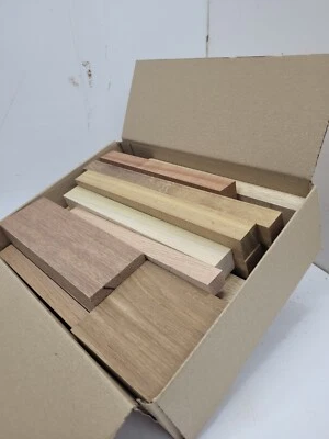 Mixed species hardwood timber box. random sizes Craft, DIY, @3kg