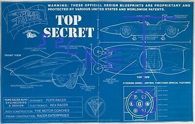 Speed Racer Mach 5 1997 Blueprint 