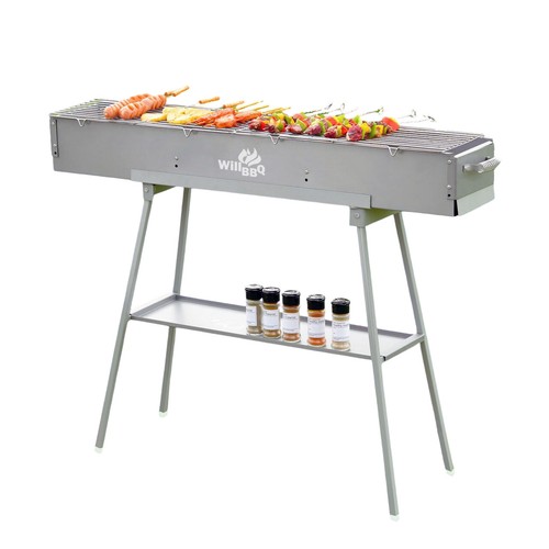 WillBBQ Commercial Std Hibachi Grill Portable Charcoal BBQ Kebab Multi-Size BBQ - Picture 19 of 33