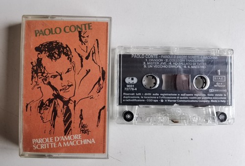 PAOLO CONTE PAROLE D'AMORE SCRIT - MUSICASSETTA AUDIOCASSETTA ORIGINALE STEREO 7 - 第 1/2 張圖片