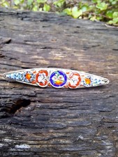 Vi Tage Italian Micro Mosaic Brooch. Early 20th Century Jewellery