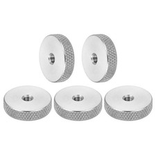 5Set M4 Knurled Thumb Nuts Stainless Steel Lock Adjusting Nuts D20 x H5mm