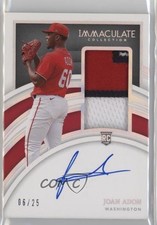 2022 Panini Immaculate Rookie Holo Silver 6/25 Joan Adon #155 Patch Auto 7eo