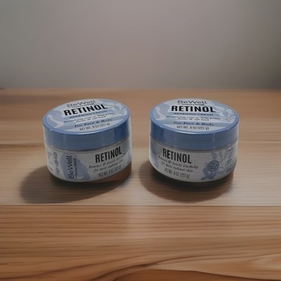 BeWell Retinol Renewing Cream, By NatureWell, For Face and Body, 8oz  X 2